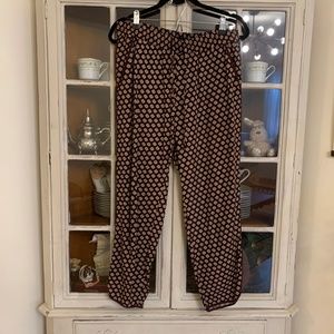 EUC Madewell Track Trousers Maroon Coin Tile Med